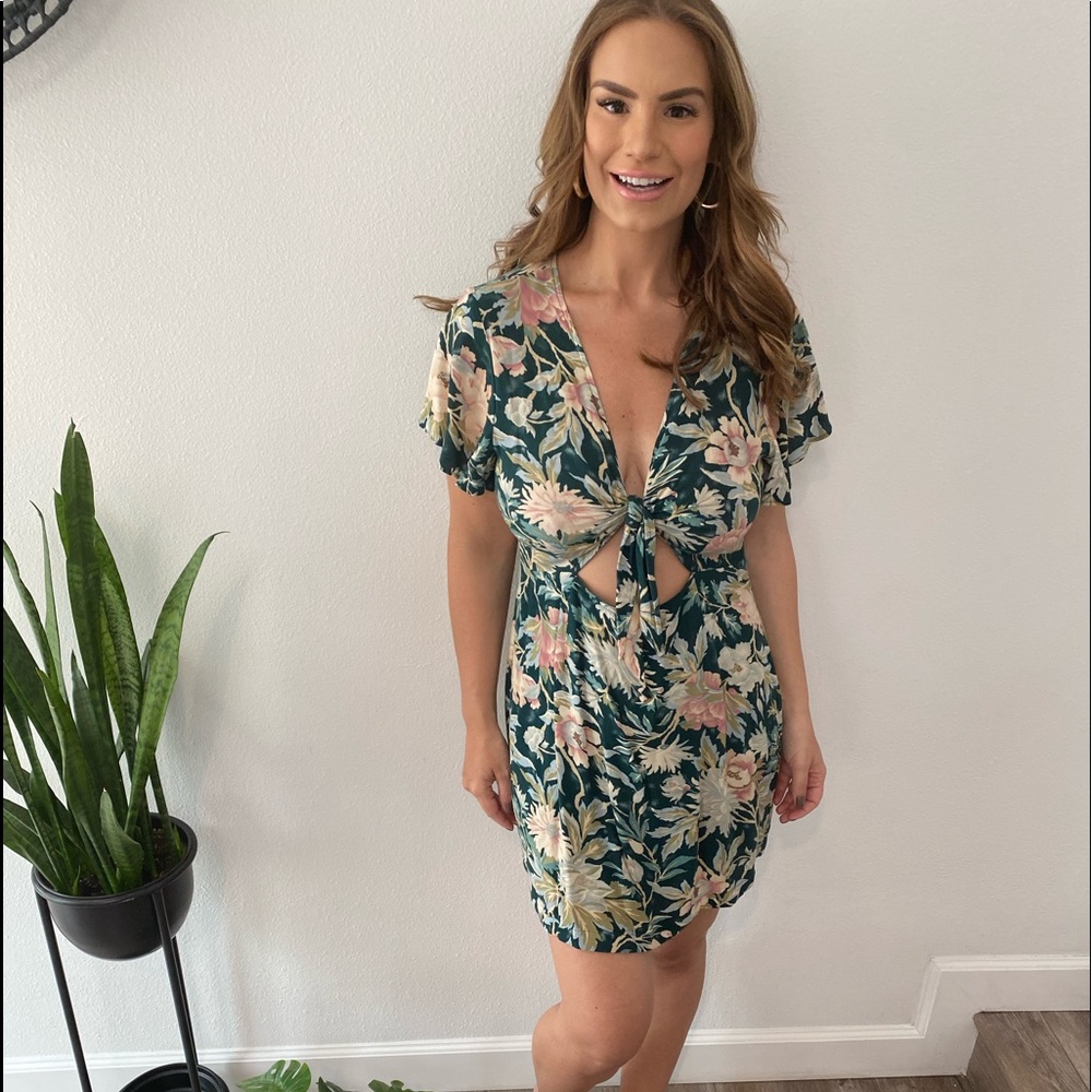 Green/floral Cotton Candy LA dress!
